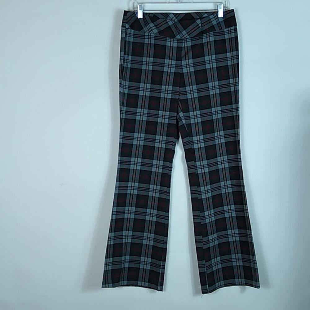Tracy Evans Limited  Plaid Flat Front Pants